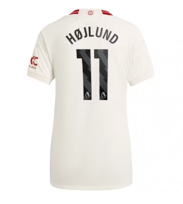 Manchester United Rasmus Hojlund #11 Tercera Equipación Mujer 2023-24 Manga Corta